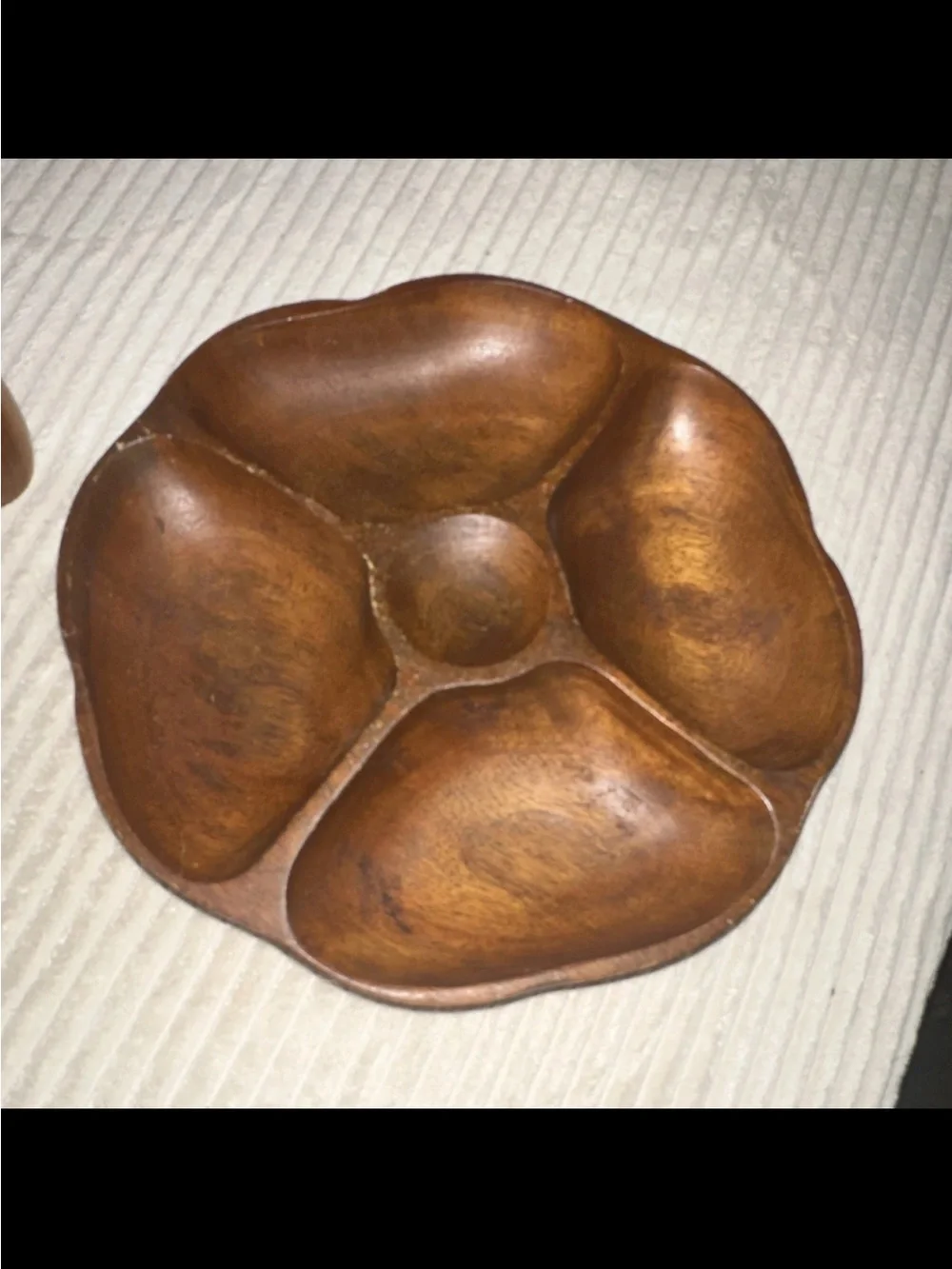 Alii Wood Wooden Serving Tray with Six Egg Cups - Brown